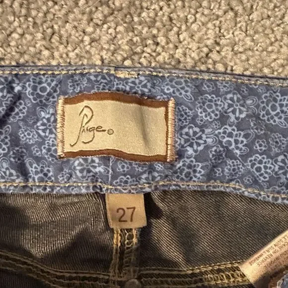 Y2K PAIGE Dark Indigo Women's Boot Cut Jeans. Size 27. - Picture 2 of 12